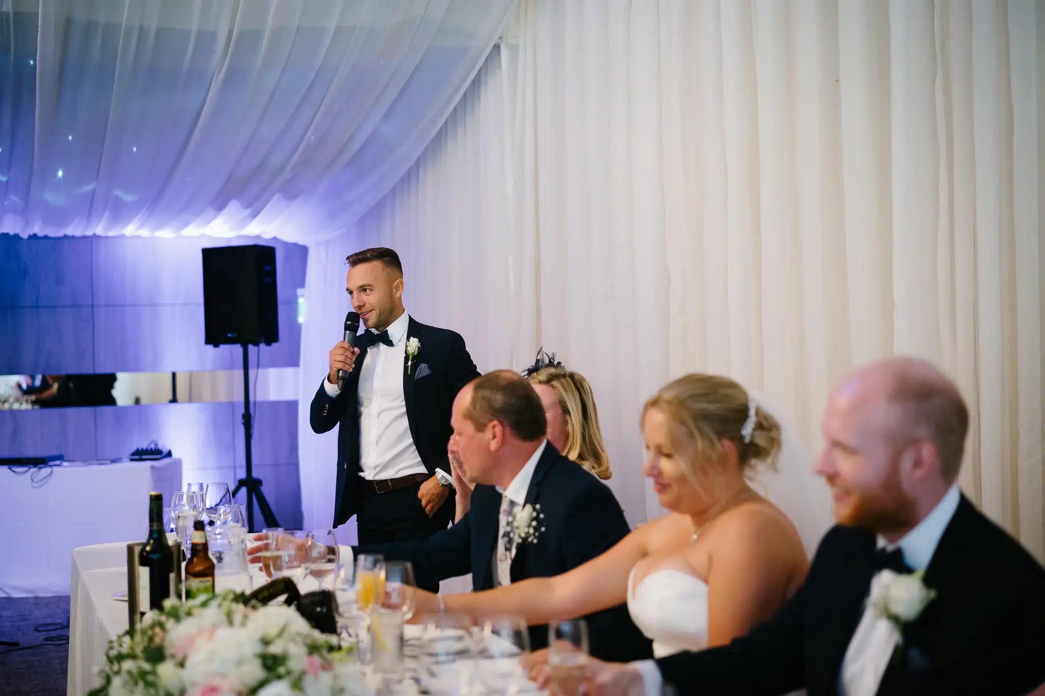 Speeches in the Garden Pavilion