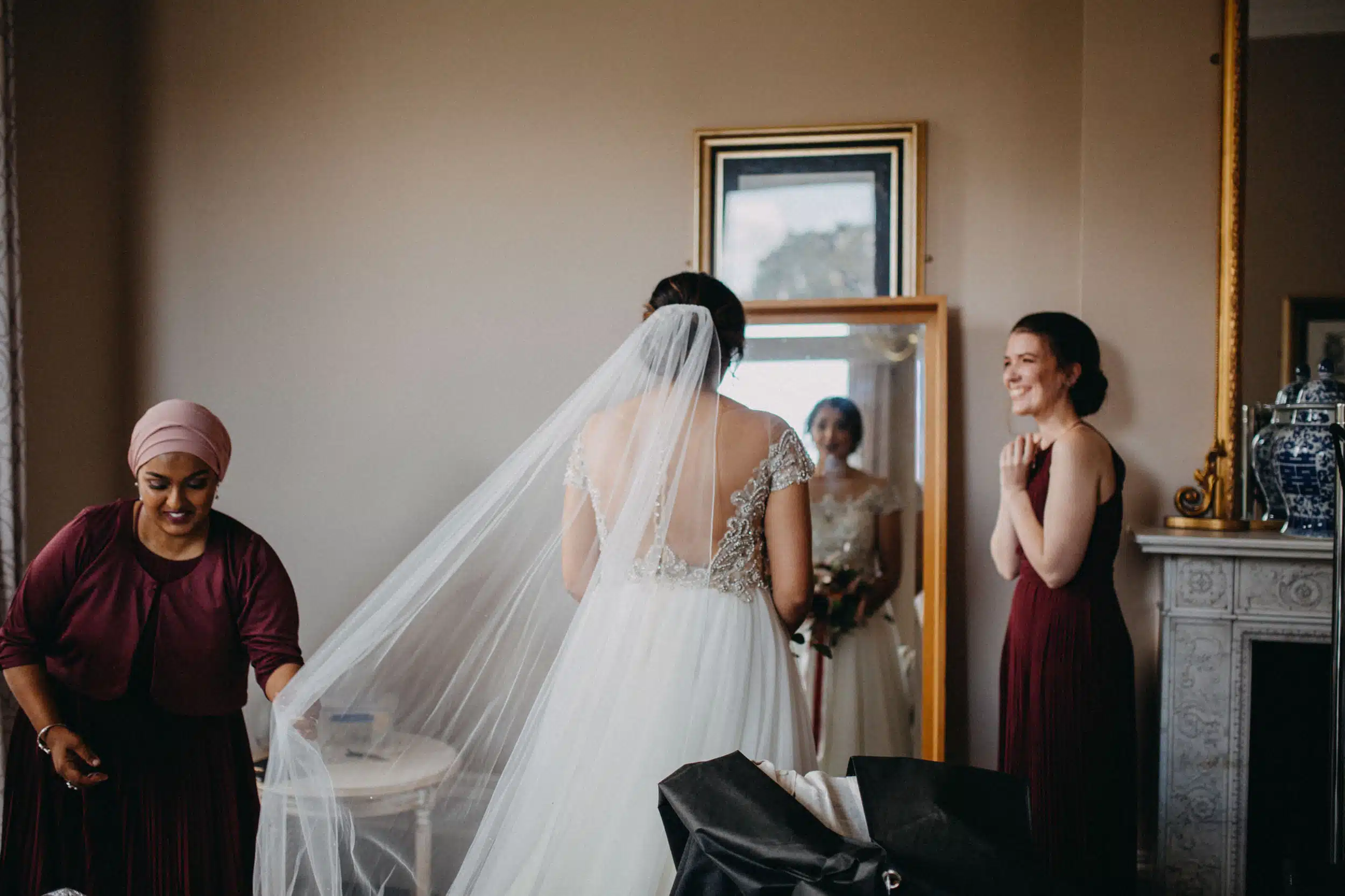 Bride preparing for Wedding Day