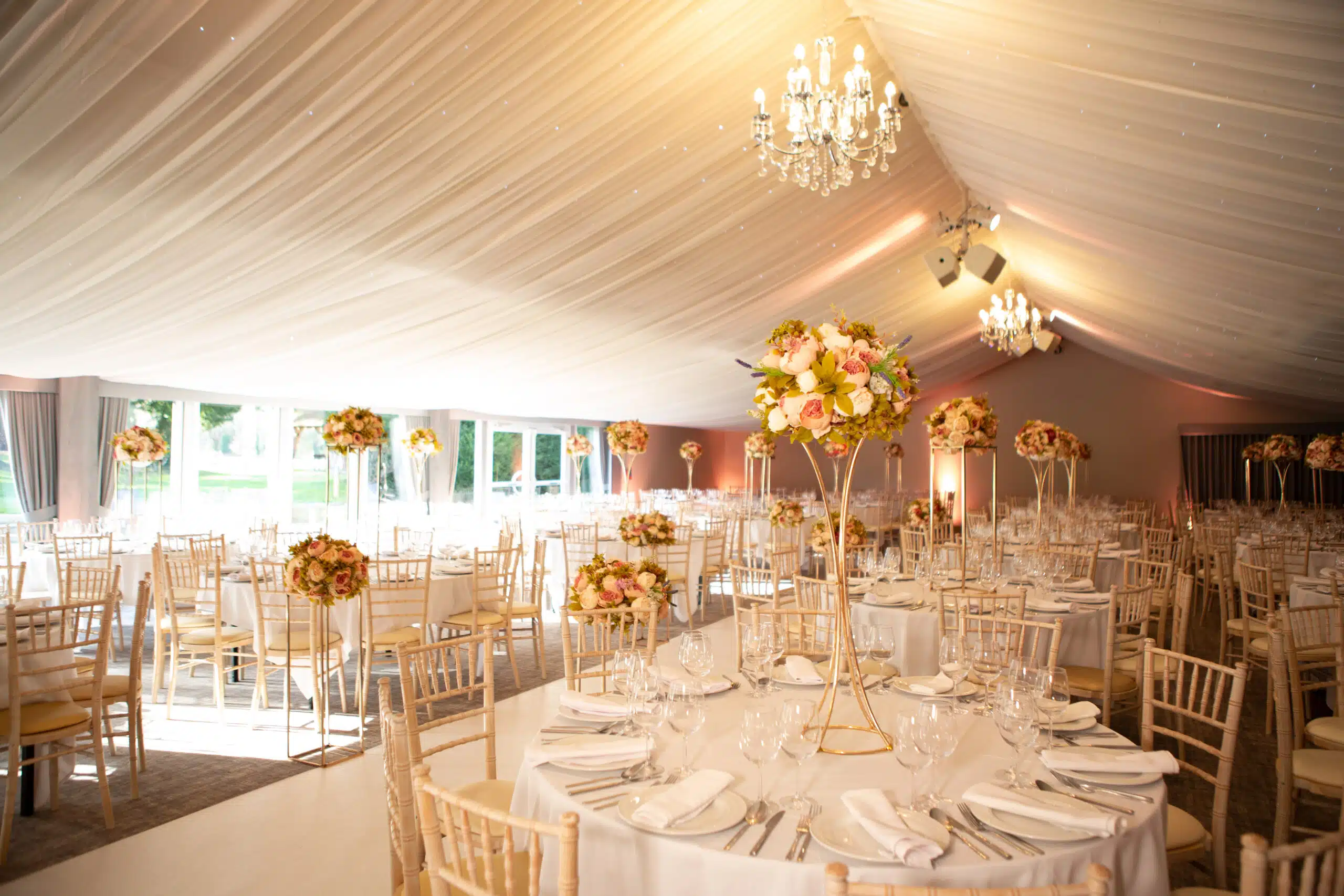 Asian Wedding setup in the Garden Pavilion