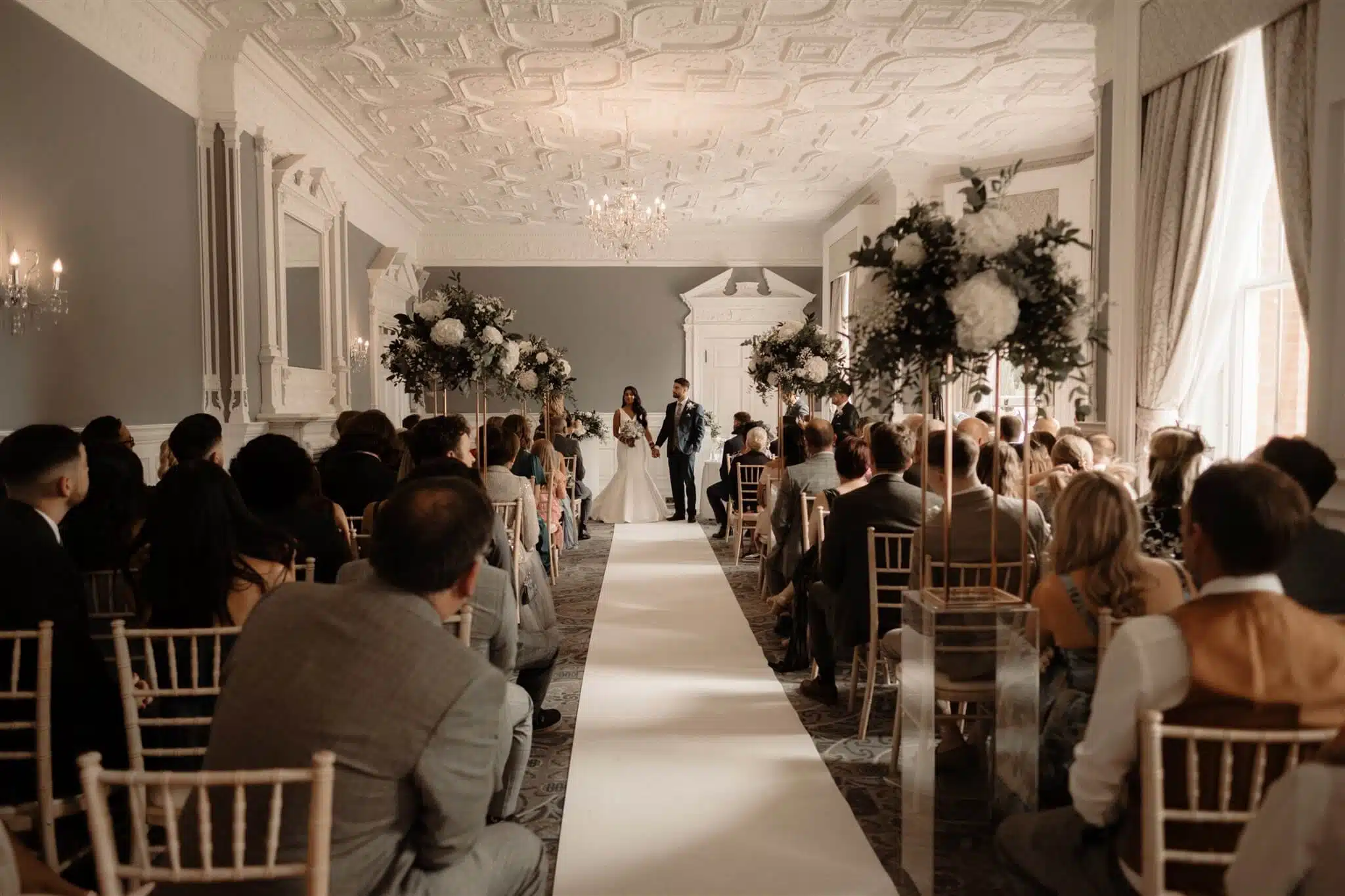 Ceremony in a well lit room